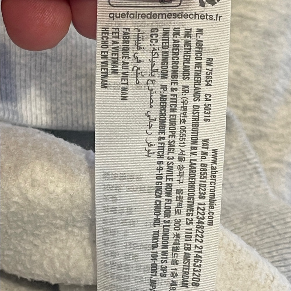 T0102107 A&F Smoky Mountains Tennessee North Carolina sweatshirt Oversized SZ S - Picture 4 of 6